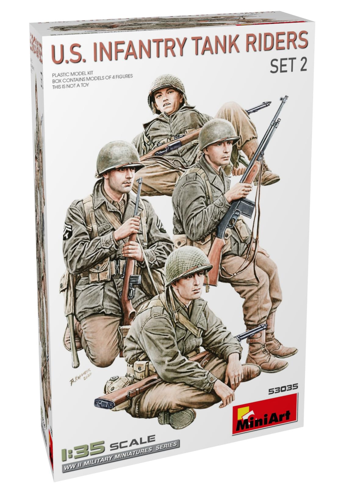 Amazon | ミニアート(Miniart) 1/35 アメリカ 歩兵戦車乗り セット2